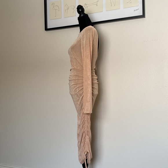 Acoa Collection Ruched Adjustable Length Mini dress - Picture 4 of 13